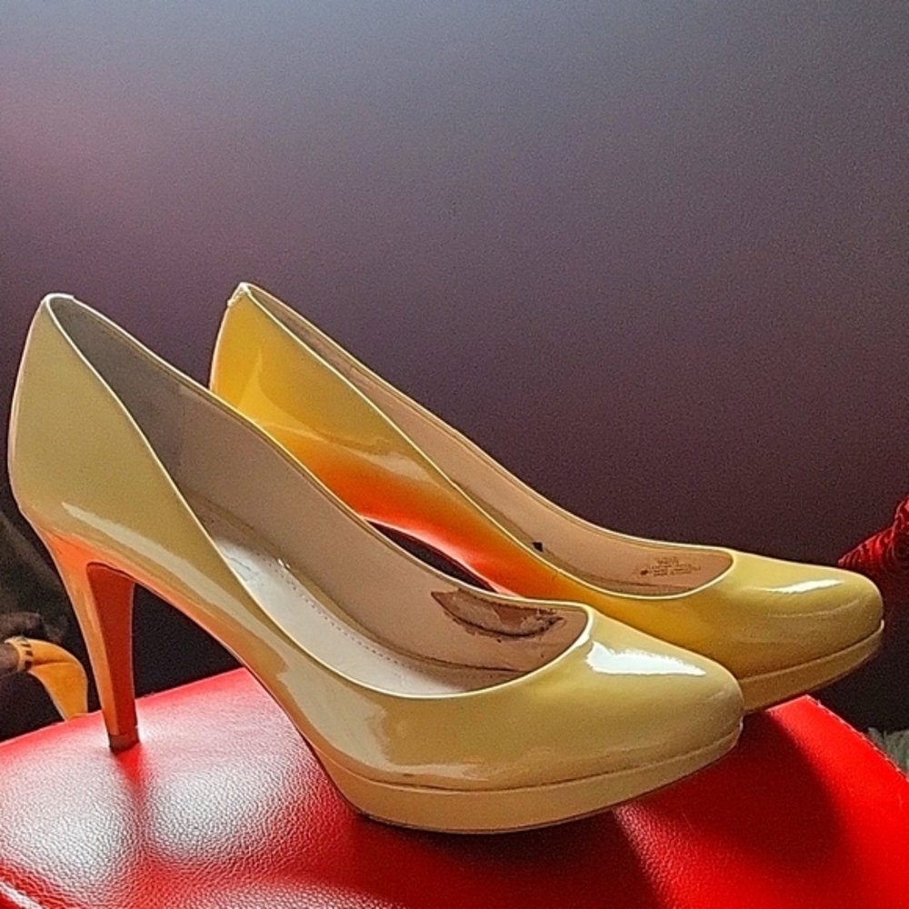 Vince Camuto Yellow High Heel Pumps